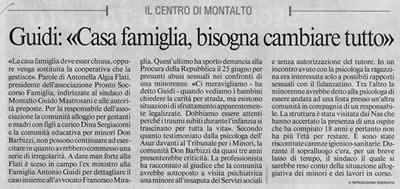 Articolo Messaggero Case Famiglia M