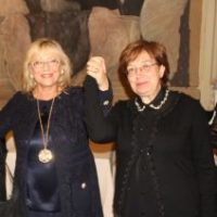 La Prof.ssa Palmieri con la Pres. della Federazione delle Donne per la Pace nel Mondo Dott.ssa Maria Gabriella